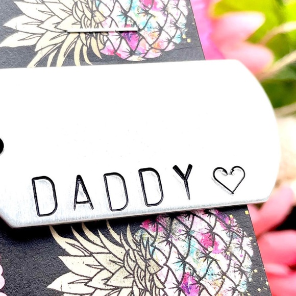 Daddy Necklace -  Personalized Necklace - Personalized Jewelry - Hand Stamped - Picture 2 of 4